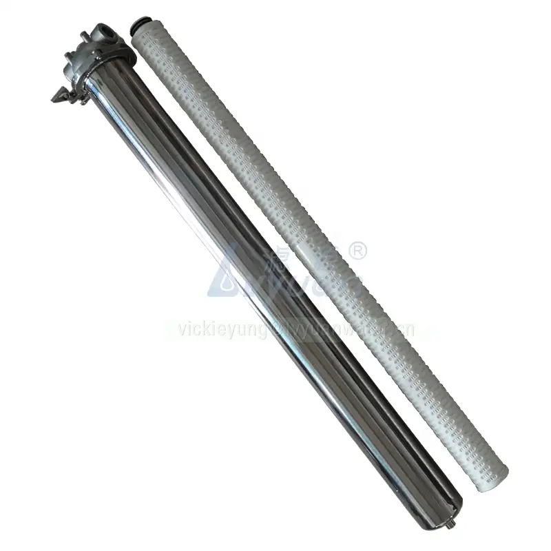 Chemical filtration polished SS 316 cartridge filter housing/stainless steel filter housing for sediment polypropylene filter 1