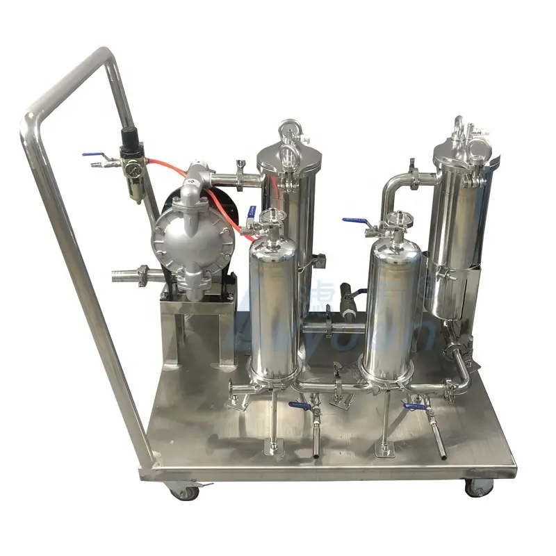 Industrial SS304/316L Stainless Steel beer food milk wine liquid filtration system 1