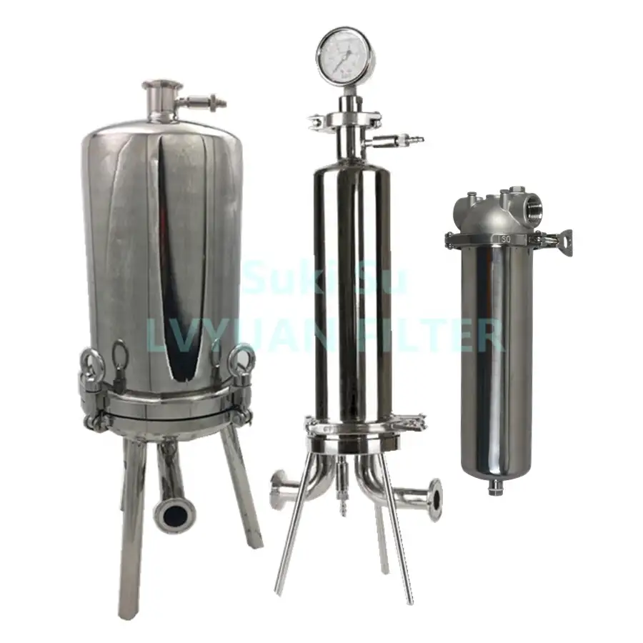 High pressure membrane filter holder stainless steel for liquid wine filterability housing 1