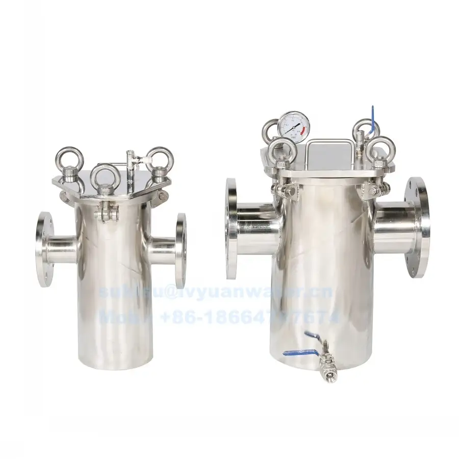 Precio de fábrica DN20/32/50/65/80/100/100/125/150/200 SS con bridas, carcasa de filtro de cesta dúplex doble simple 1