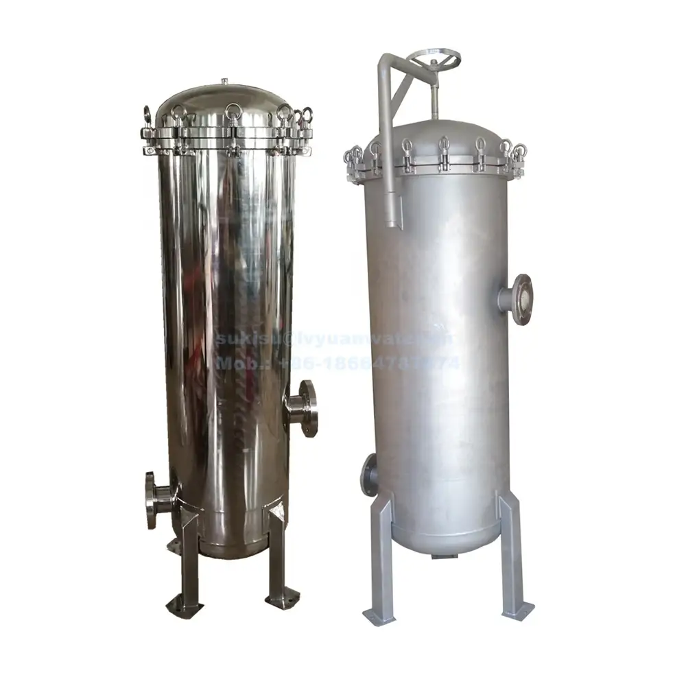 High Flow 30 40 inches stainless steel multi filters security precision filter housing for Multi-cartridge liquid filtering tank 1