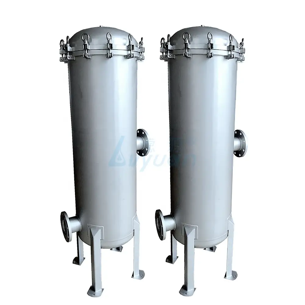 ss304 316 filtro de agua industrial alojamiento para planta de tratamiento de aguas residuales 1