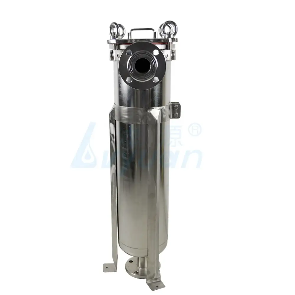 ss304 Stainless Steel Bag Filter Housing 150 Psi with single pp/ss/pe filter bag 1