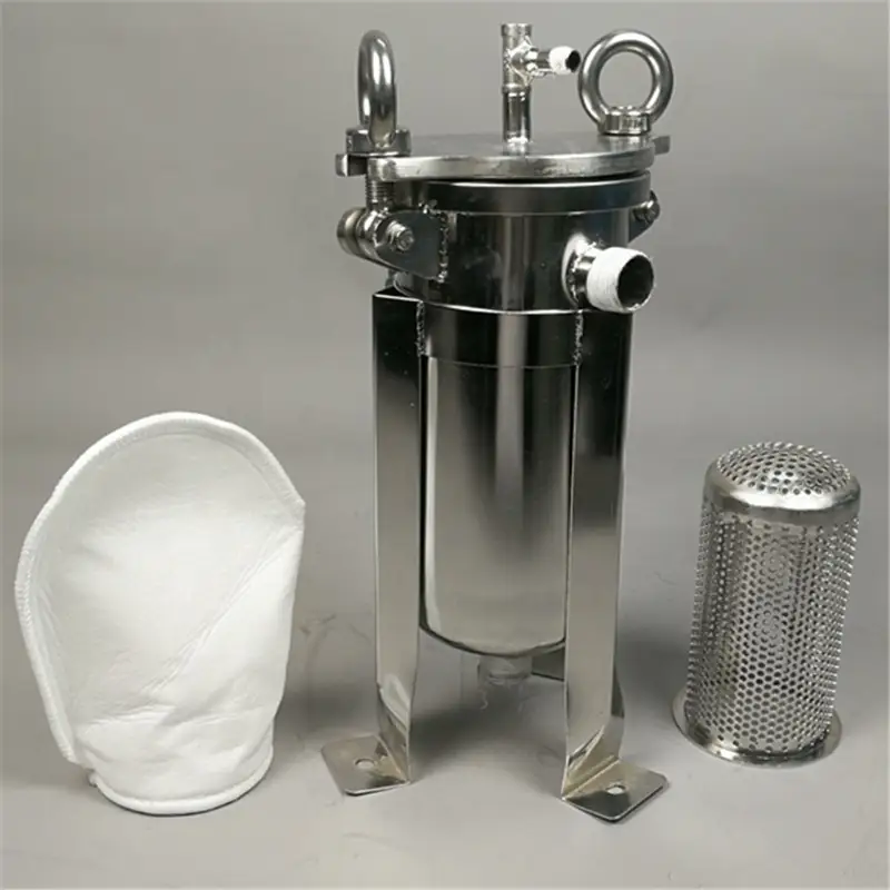 Small Stainless Steel Bag filter housing for river rain water sand removal 1