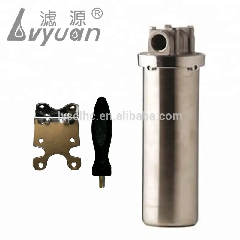 Wholesale Household Water Pre-filtration ss 304 Stainless Steel 10'' cartridge Housing for Replacement Water Filters 1