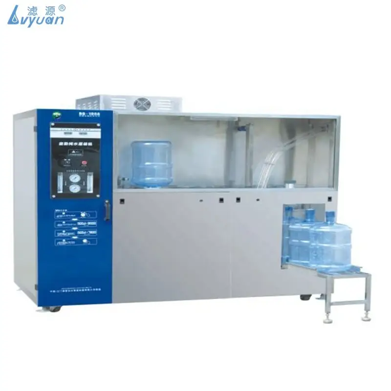Guangzhou Factory Automatic 5 Gallon Bottle Washing Filling Capping Reverse Osmosis Pure Water Vending Machine 1