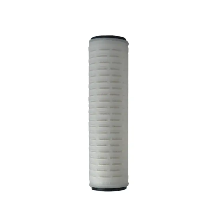 Tamaño OEM 10 20 30 40 pulgadas cartucho de filtro plisado de agua de 5 micrones con núcleo de acero inoxidable 1