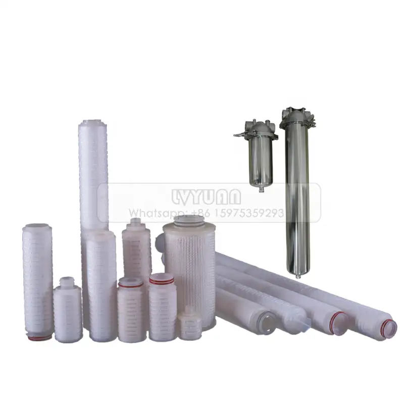 High quality 10/20/30/40 inch doe pleated water filters with 0.45 microns PP pleated membrane 1