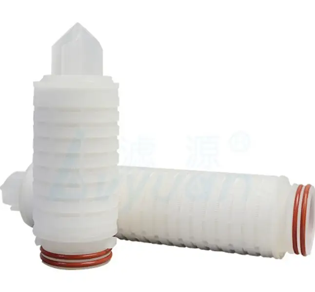 Filtro de agua de membrana de PP microporoso 215 222 226 cartucho de filtro de polipropileno plisado para filtración de aceite de agua industrial 1