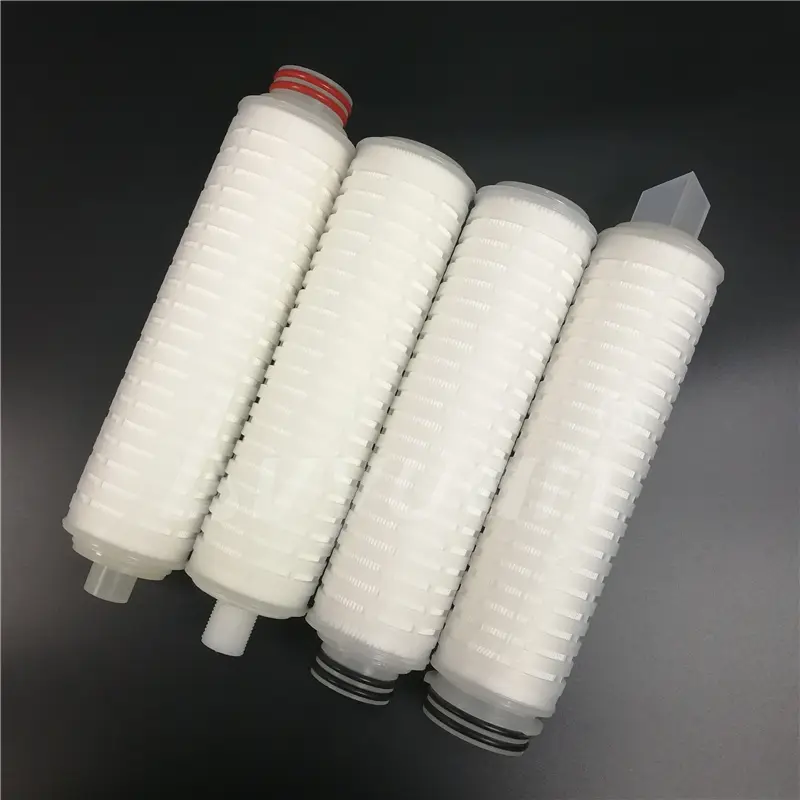 Pleated polypropylene PP membrane 0.1 micron water filter cartridge for clear beer filter 1