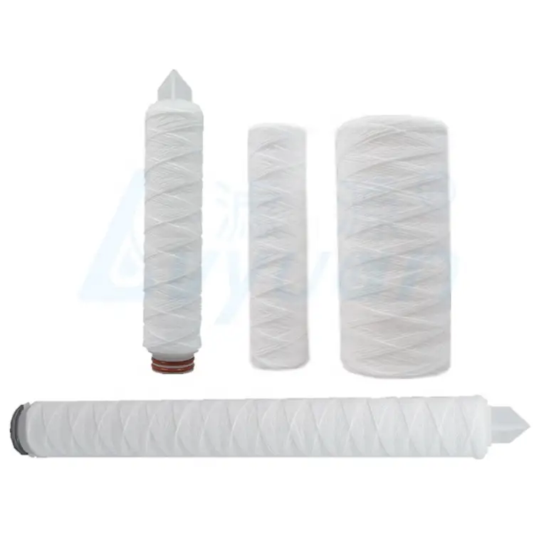 PP-Spinnpatronenfilterkerze PP-Garnfadengewickelte Filterpatrone für die Vorfiltration von sterilem Wasser und Reinstwasser 1