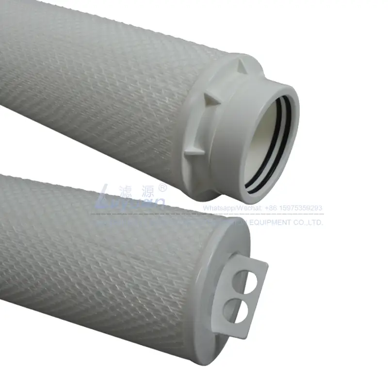 Membrana PP 10 20 30 40 50 60 pulgadas cartucho de filtro plisado de alto flujo de polipropileno para tratamiento de agua RO de ósmosis inversa 1