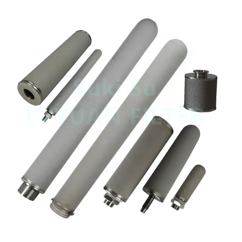 China factory Custom M12 M42 215 226 222 DOE SS Sintered titanium power powder candle filter for water liquids gas filtration 1