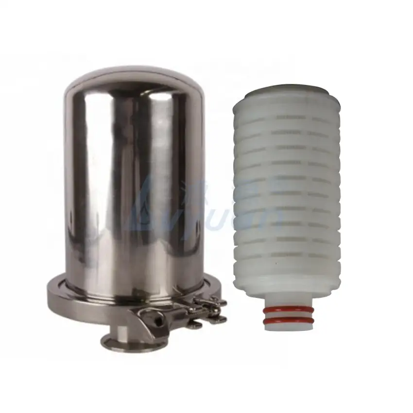 Carcasa de filtro de agua ss304 de 10 pulgadas de una sola etapa de acero inoxidable para pretratamiento de filtro de agua industrial 1