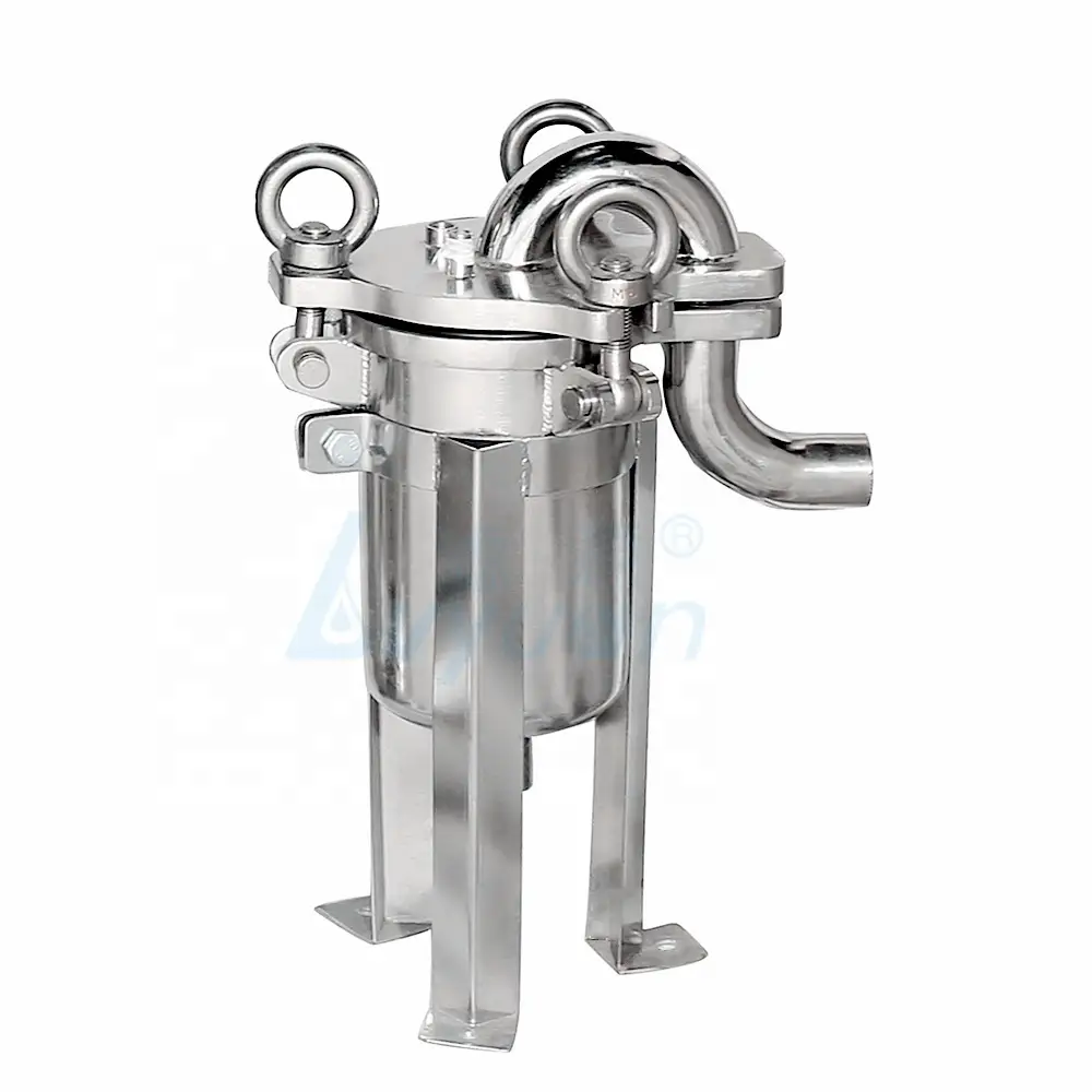 ss304 stainless steel bag filter housing/water bag filter for industrial liquid filtration 1