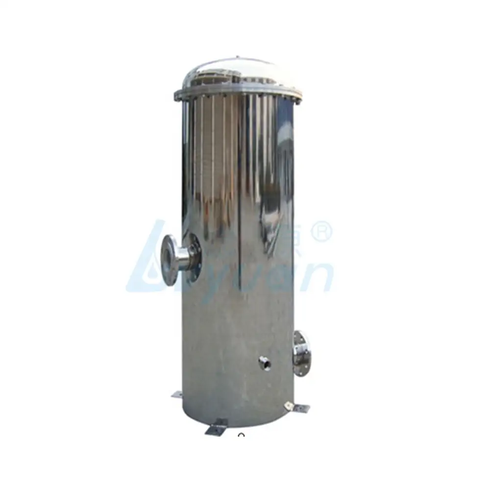 ss304 ss316 Flange type stainless steel multi cartridge filter housing for industrial water filtration 1