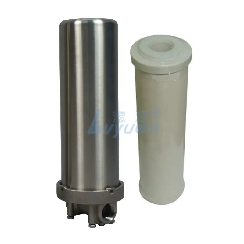 Sistema de filtro de agua con cartucho de acero inoxidable 304 de cerámica de 10 pulgadas para el hogar 1