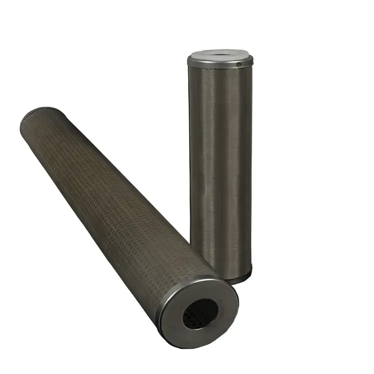 SS 304 316L sinterlenmiş paslanmaz çelik malzeme hidrolik yağ filtresi değişimi için 50 mikro sinter metal tel örgü filtreler 1