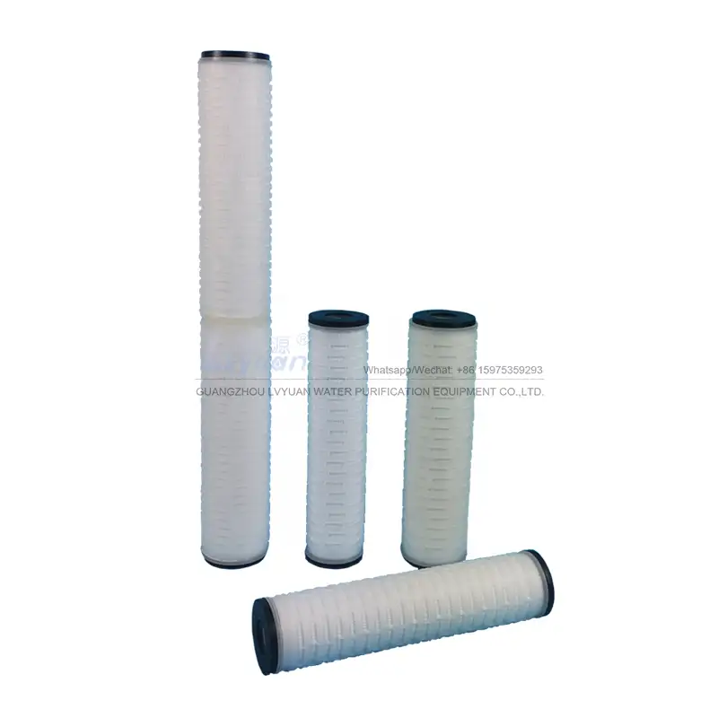 10 20 inch pleated filter replacement 0.1 0.2 micron pes pleated cartridge filter for wine beer sterile filter 1