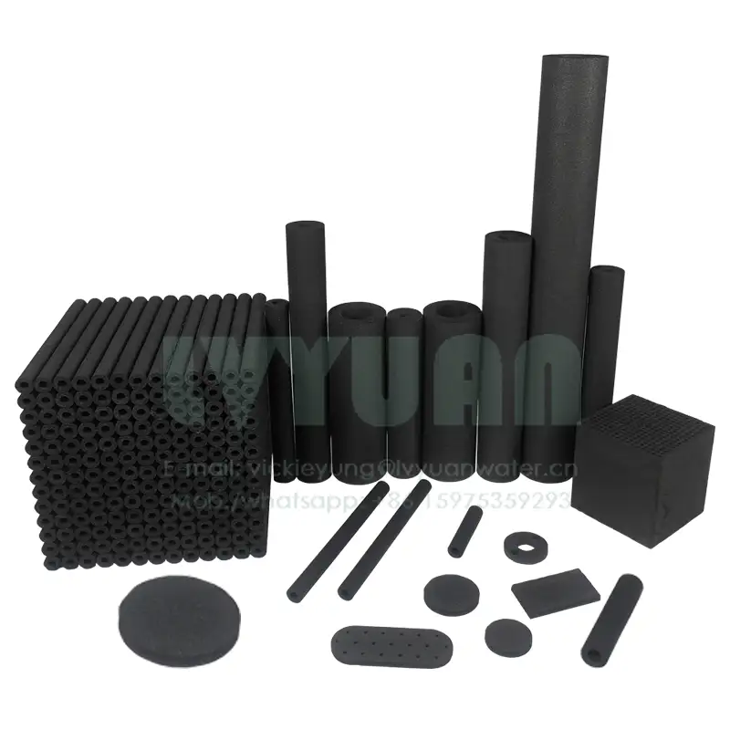 Big blue & mini customized size block carbon 1 microns liquid carbon filter cartridge for water air treatment purification 1
