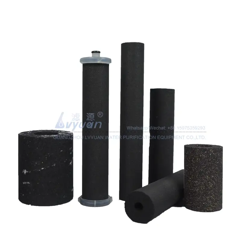 Water filter replacement SOE DOE sintered carbon filter element for home water filter spare parts 1