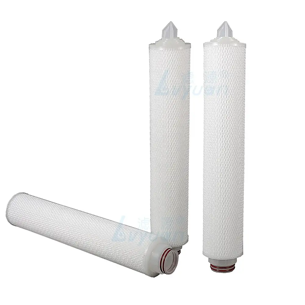 Superficie de red de tamaño gigante con filtro de cartucho plisado de agua de 20 pulgadas con 3 aletas 222 para purificación de agua 1