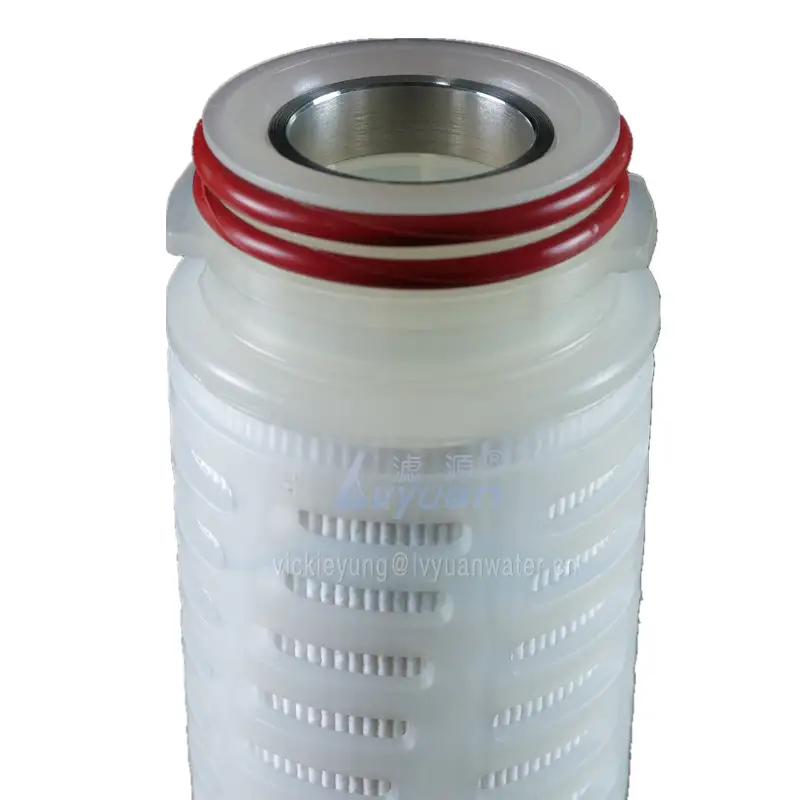 High flow rate 0.2 1 5 10 microns pleated filter cartridge with PP PTFE PVDF PES membrane 1
