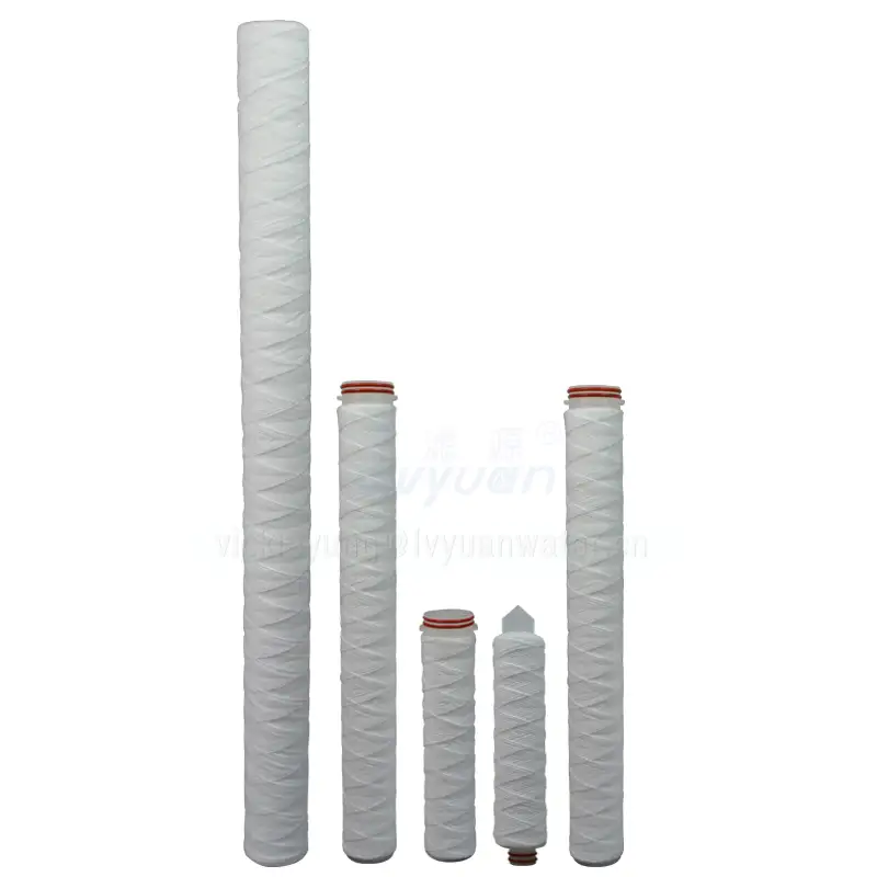 20 30 inch 100% polypropylene PP yarn wire wound water filter for water treatment 5 micron cartridge filter replaced 1