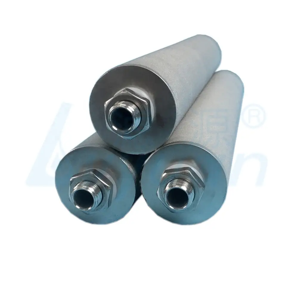 Cartucho de filtro de acero inoxidable 10 20 30 40 pulgadas/filtro sinterizado/filtro de sinterización de polvo de acero inoxidable con 1 5 micras 1