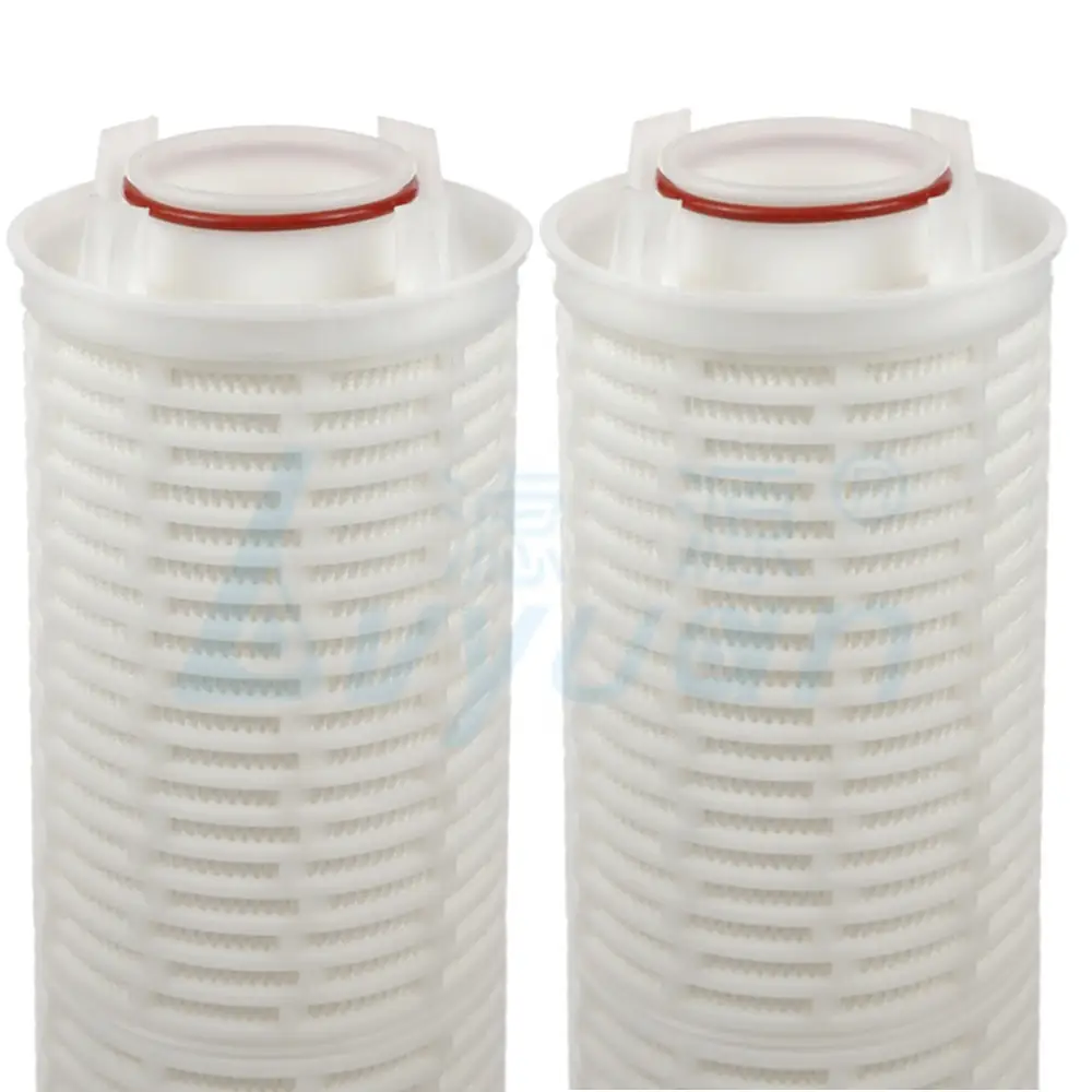 Cartucho de filtro de alto flujo de fibra de vidrio plisado de repuesto de elemento filtrante de 40 pulgadas y 60 pulgadas 1
