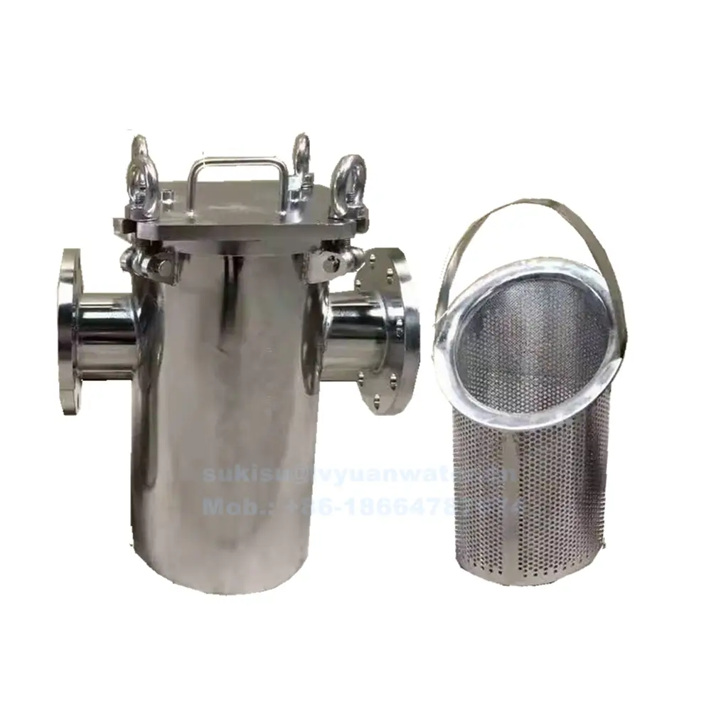 Industrial Micron Mesh SS Stainless Steel Basket type Strainer Filter for Liquid Oil Water Micro Filter Filtration 1