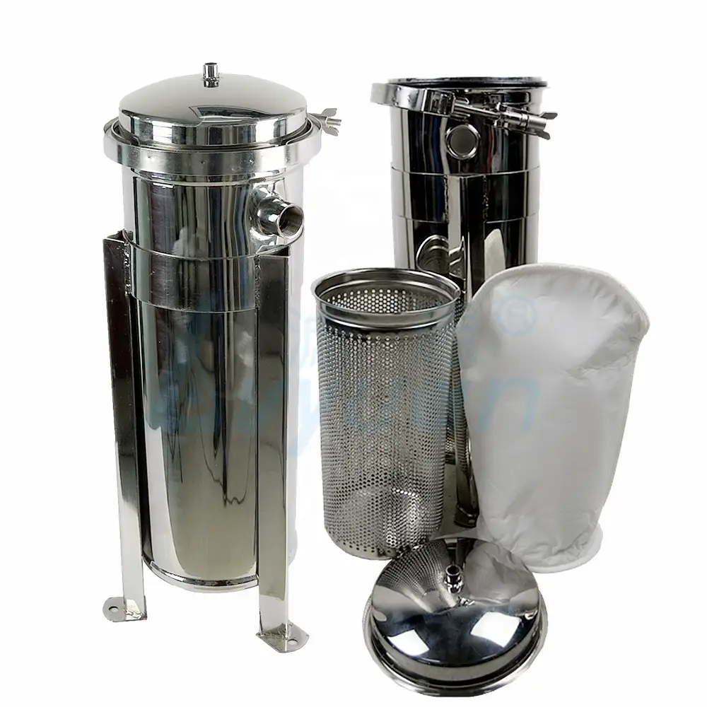 Industrial bag filters/sack filters with filters basket for water purification 1