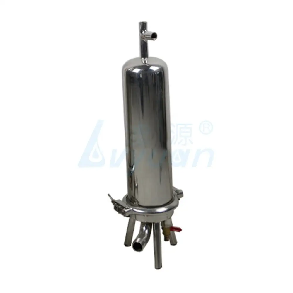 Carcasa de filtro de cartucho de código 7 de acero inoxidable de 10 pulgadas/carcasa de filtro de cartucho único para tratamiento de agua 1