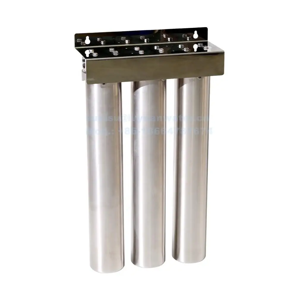 Under Sink Two Three Stage 20 inch housing Water Filter Stainless Steel water purifier housing for purification 1