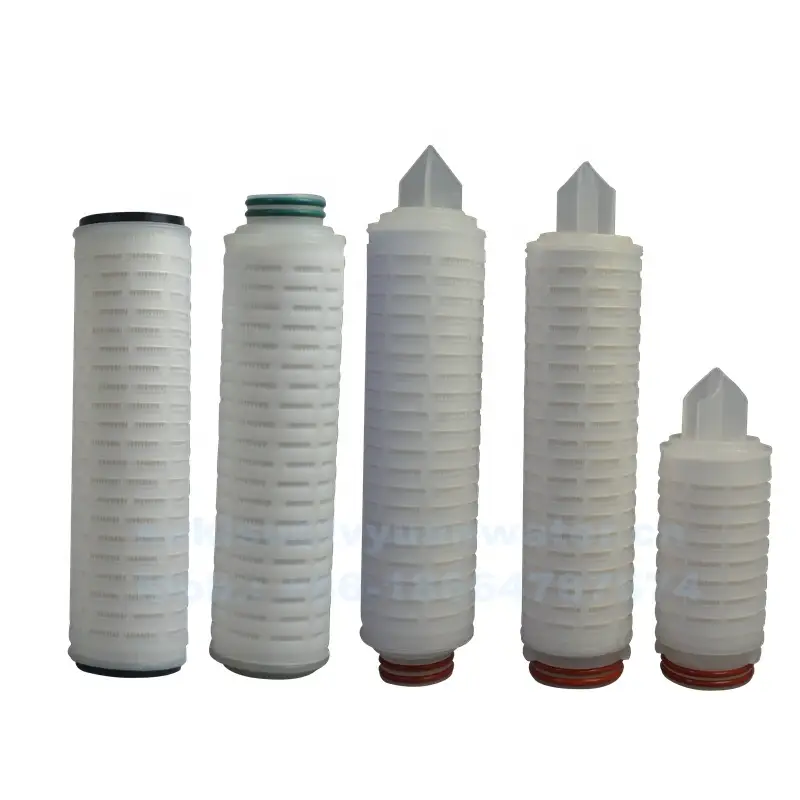 0.22 um micron Pleated Membrane PTFE Air Vent Filter for ss gas steam cartridge housing 215 222 226 1