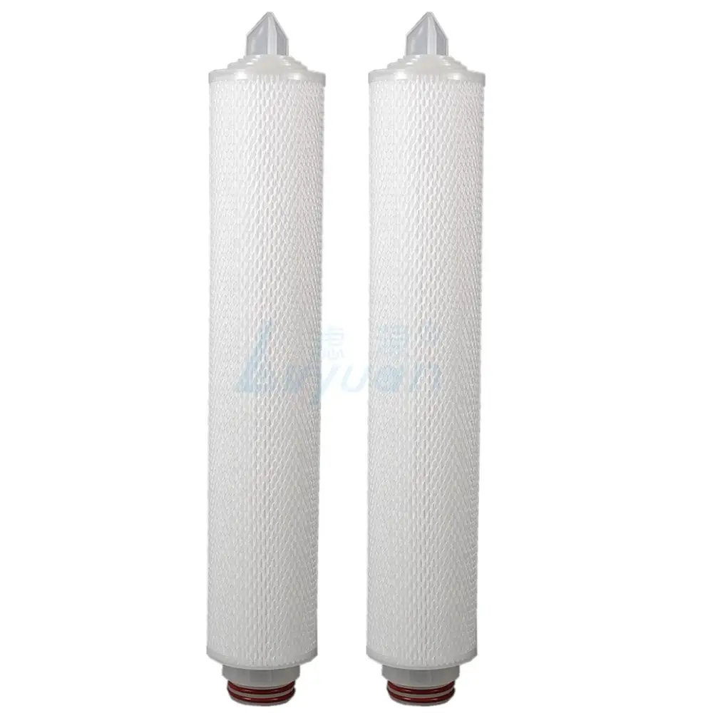 Venta caliente cartucho de filtro plisado de 20 pulgadas/cartucho de agua 0,2 micrones 1