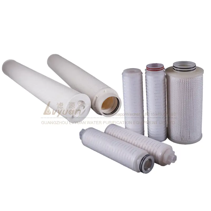 Büyük su akışı 10 20 30 40 inç isteğe bağlı boyutlar 10 mikron pp kıvrımlı filtre Guangzhou'daki çin fabrikası 1