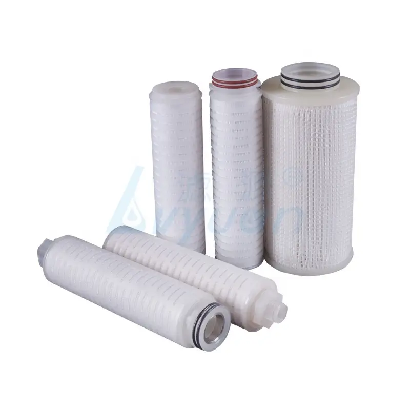 China manufacture replacement customized length ptfe pleated membrane filter cartridge for water filtration 1