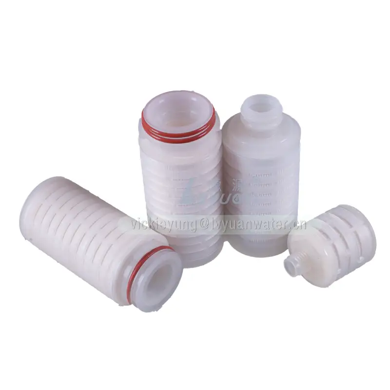 Absoluted microns PES material 2.5/5 inch 0.1 micron filter cartridge with PES pleated membrane 1