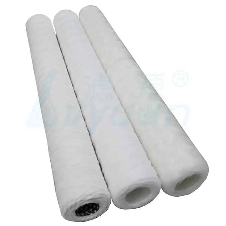 10 20 30 40 inch iron removal string wound filter cartridge/pp yarn filter for water filter 1