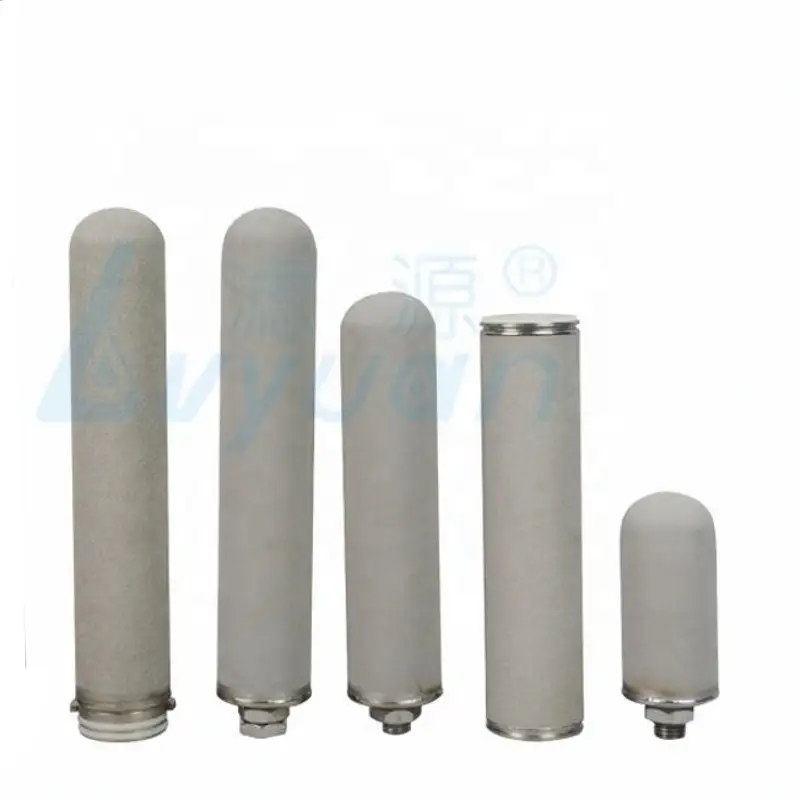 DOE/Thread/Clamp/222/226 connection Sinter Porous Titanium Rod Water Filter for cartridge element 10/20/30/40 inch 1