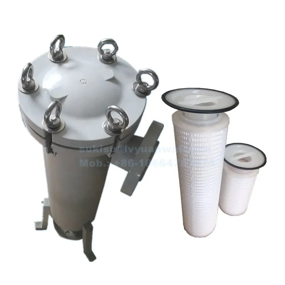 Industrial chemical filter polypropylene plastic PP filter housing for plating bag filters 1