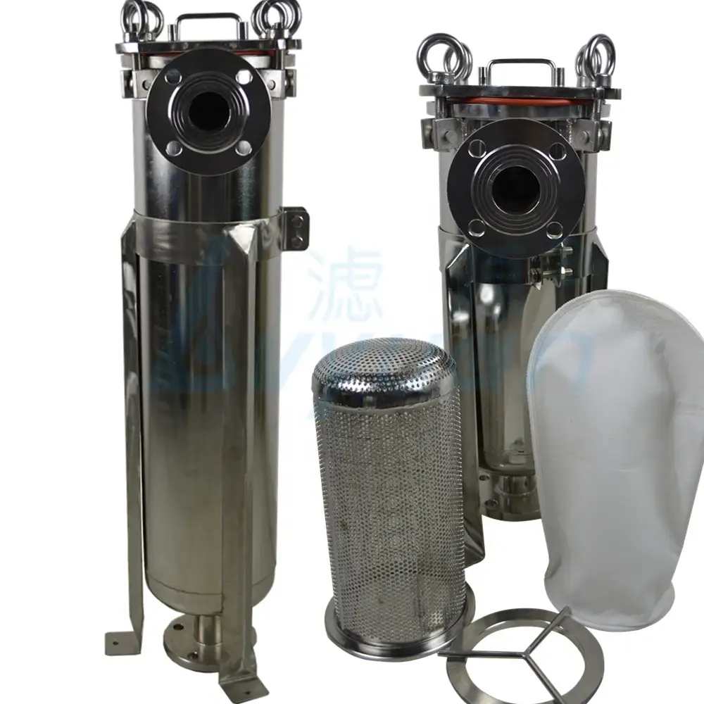 Beutelfiltergehäuse aus Edelstahl 304 316/Mehrfachbeutelfilter für die industrielle Flüssigkeits-/Wasser-/Getränkefiltration 1