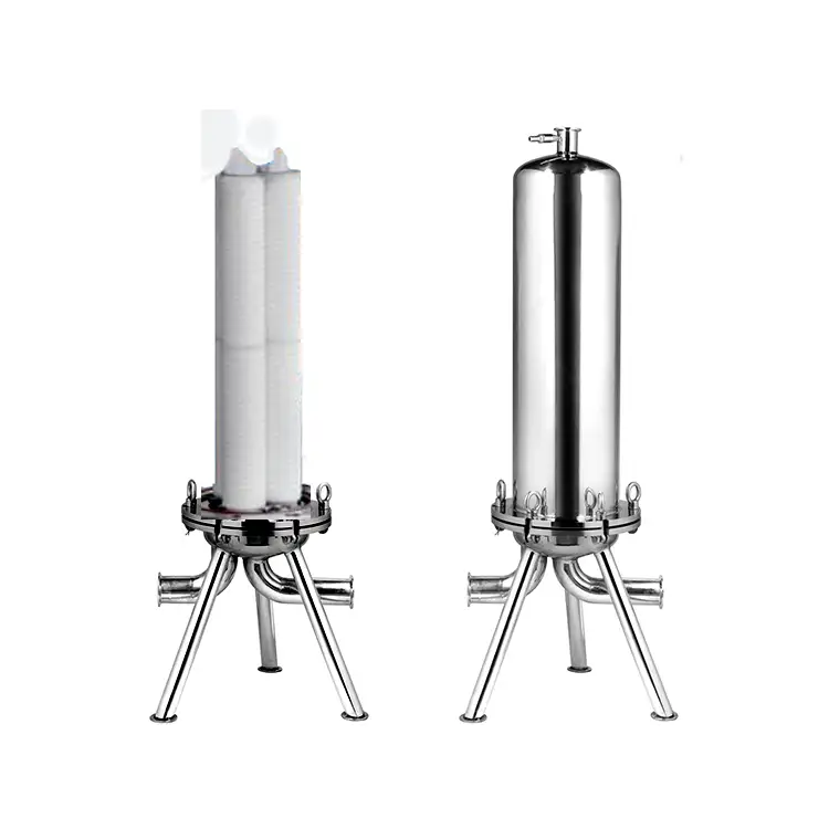 Factory OEM 5 10 2030 40 inch Slim Single PP cartridge Water Filter SS 304 316 Stainless Steel Filter Housing 1