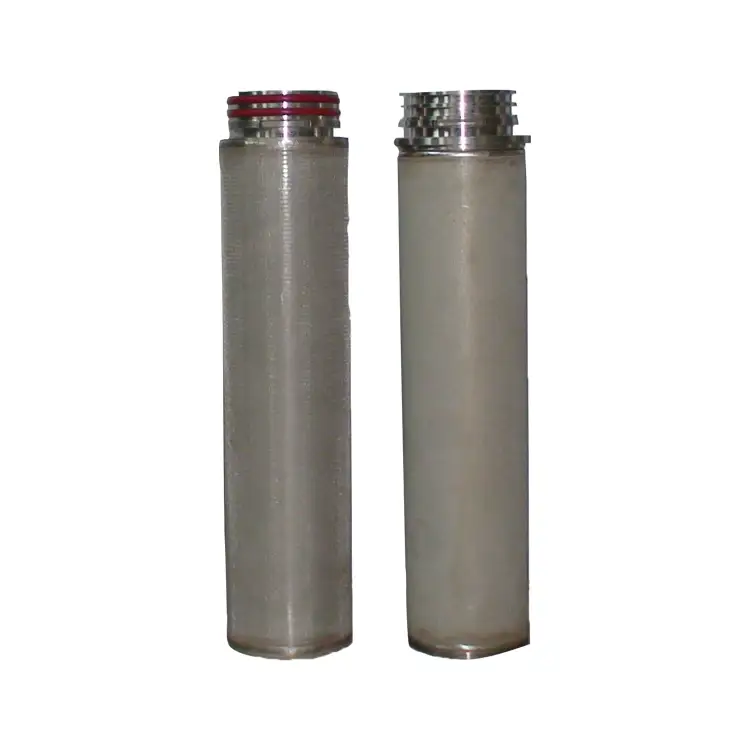 Sicherheitsfilterrohr mit Außengewindeanschluss aus Edelstahl 316, Sintermetall-Pulverfilter für 5-Mikron-Chemiefilter 1