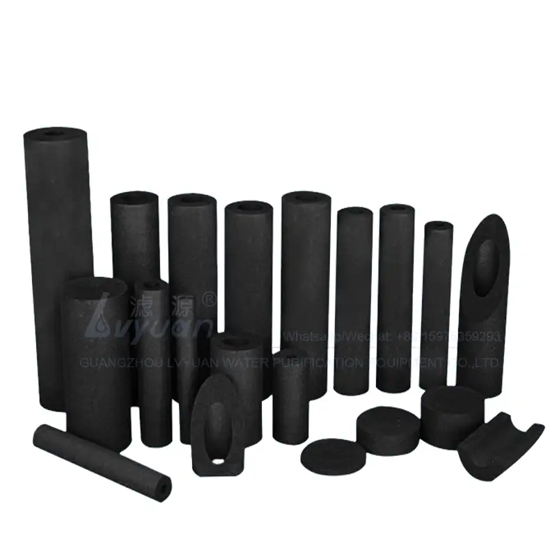 Optional specification sizes carbon block cartridge filter with fine coconut shell activated carbon 1