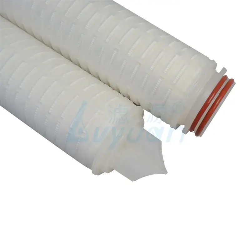 Yiyecek ve içecek endüstrisi için mutlak dereceli naylon/pp/pvdf/ptfe/pes kıvrımlı filtre kartuşu 1