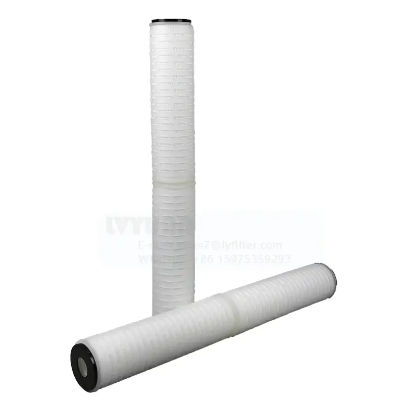 En iyi fiyat 20 inç EPDM DOE 5 mikron polipropilen kıvrımlı filtre 10 güvenlik su filtre yuvası 1