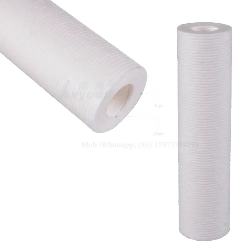 Double layers microns filtration (5 micronx10 micron) spun polypropylene filter cartridge for water treatment purification 1