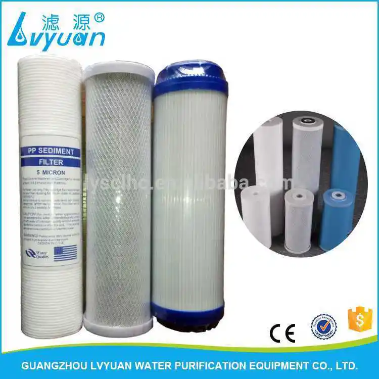 Cartucho de filtro de agua pura para el hogar PPF+GAC+CTO de 10 20 pulgadas 1